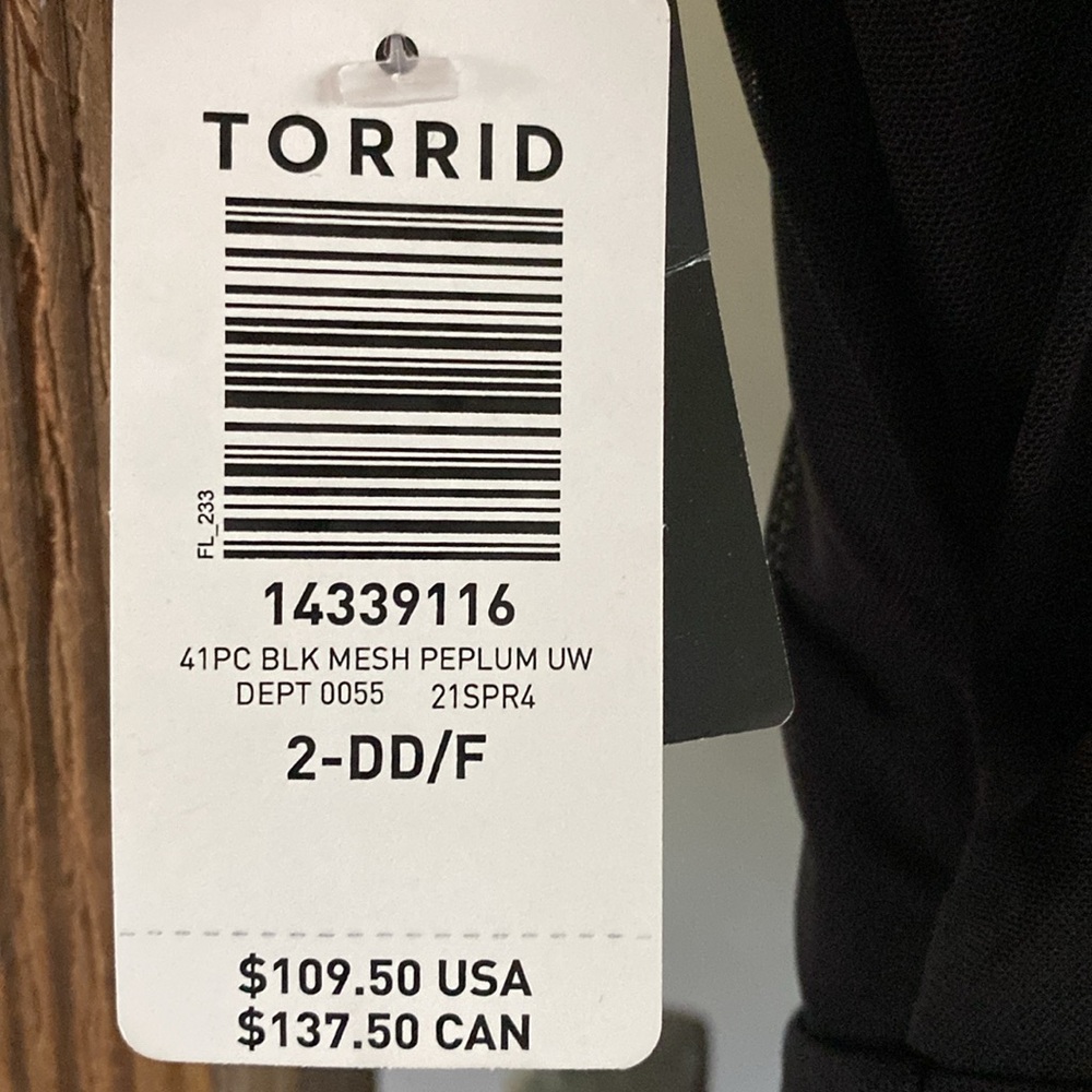 TORRID Underwire Short Mesh Overlay Swim Dress With Brief 2X DD - F NEW 14339116 - Picture 7 of 7